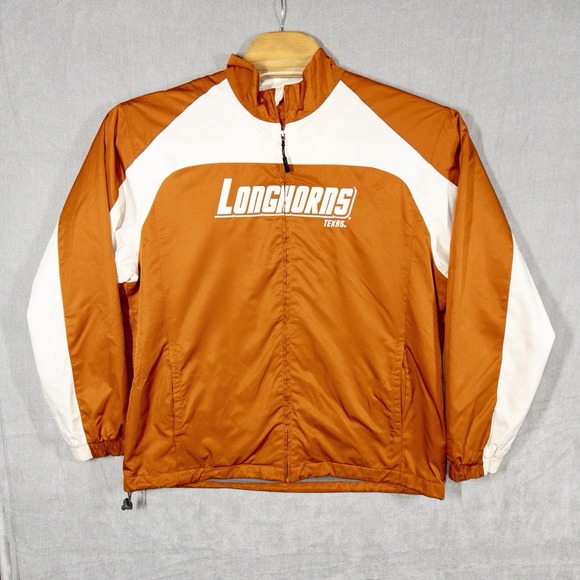 Majestic Jackets & Blazers - Majestic Texas Longhorns Fleece Lined All Weather Full Zip‎ Jacket Mens Large